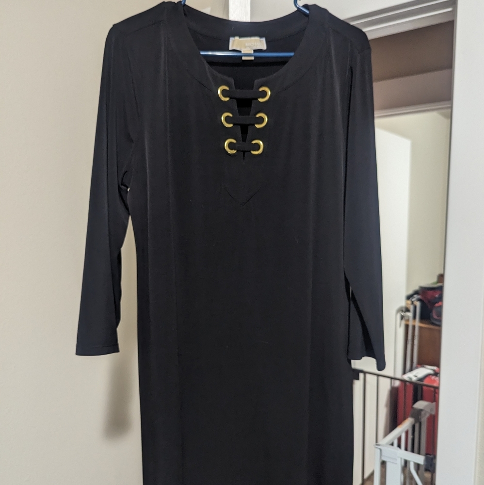 Michael Kors Knee Length Black Dress